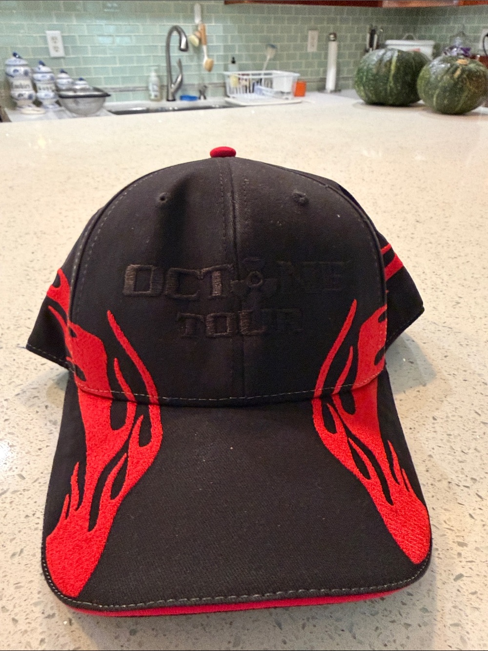 Don Toliver New! Tour Black & Red Flame Baseball Cap